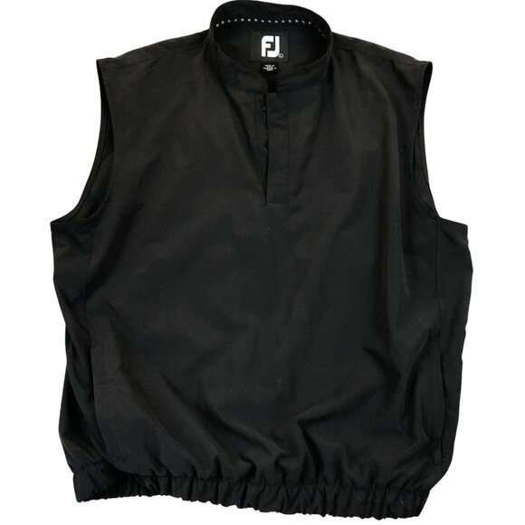 FootJoy Other - FootJoy Mens Vest Large Sleeveless Quartez Zip Golf Activewear Black Mock Neck